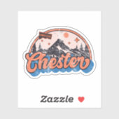 Sticker Chester, Connecticut (Feuille)