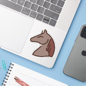 Sticker cheval (Ordinateur portable avec iPhone)