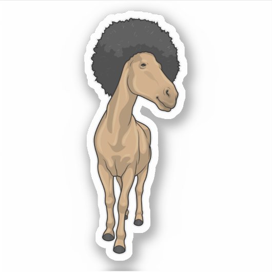 Sticker Cheval Afro (Devant)