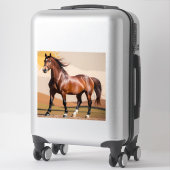 Sticker cheval américain (Sur valise)