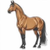 Sticker Cheval audacieux (Devant)