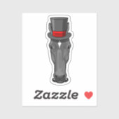 Sticker Cheval avec Cylindre (Feuille)