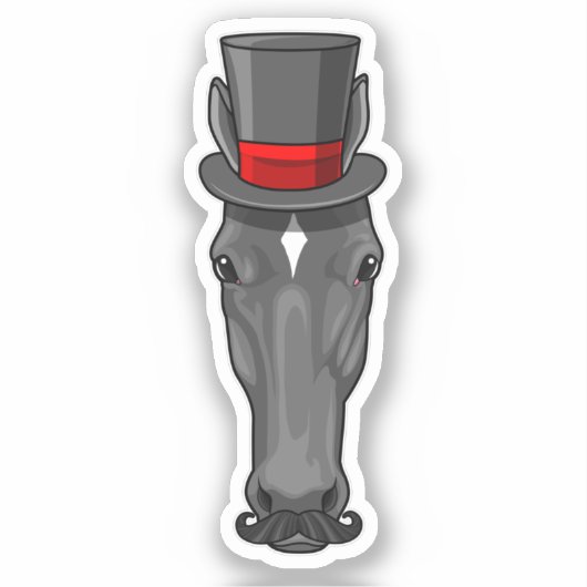 Sticker Cheval avec Cylindre (Recto)