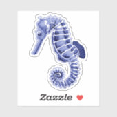 Sticker Cheval bleu mou (Feuille)