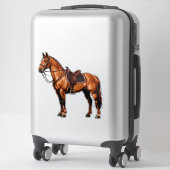 Sticker Cheval brun élégant (Sur valise)