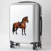 Sticker Cheval brun élégant (Sur valise)