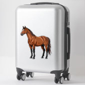Sticker Cheval brun élégant (Sur valise)