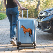 Sticker Cheval brun élégant (Valise Insitu)
