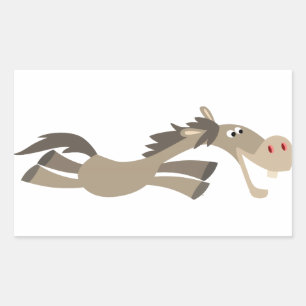 Sticker Cheval Cartoon Doux