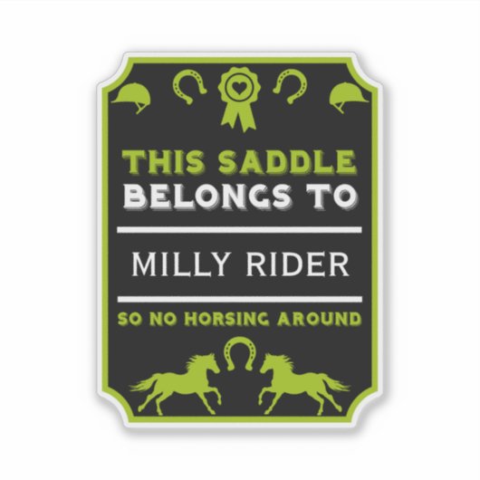 Sticker Cheval cheval Selle (Devant)