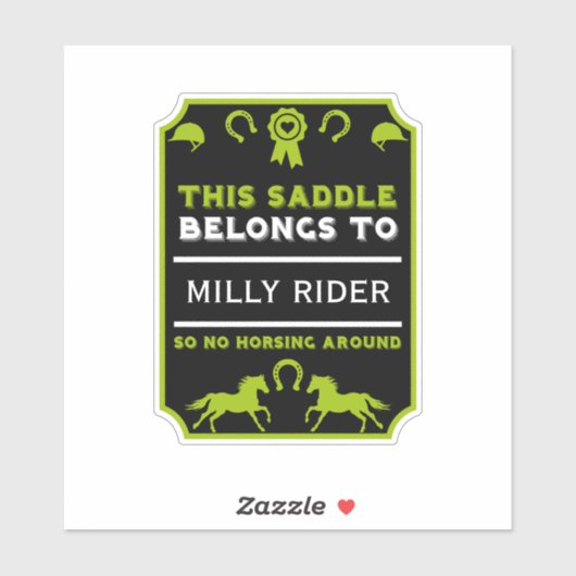 Sticker Cheval cheval Selle (Feuille)