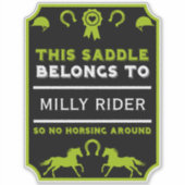 Sticker Cheval cheval Selle (Devant)