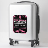Sticker Cheval cheval Selle (Sur valise)