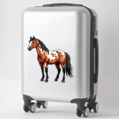 Sticker Cheval de peinture audacieux (Sur valise)
