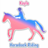 Sticker Cheval fille (Devant)
