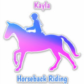 Sticker Cheval fille (Devant)