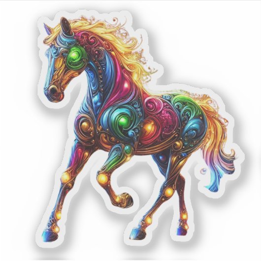 Sticker Cheval gracieux (Devant)