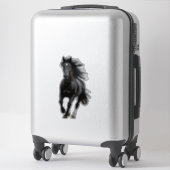 Sticker Cheval noir (Sur valise)