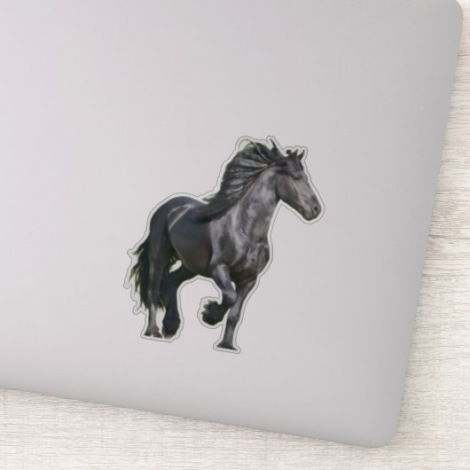 Sticker Cheval noir (Détail)