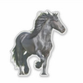 Sticker Cheval noir (Devant)