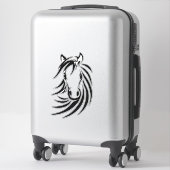 Sticker Cheval noir (Sur valise)