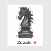 Sticker Cheval pièce d'échecs (Feuille)