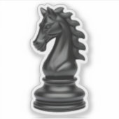 Sticker Cheval pièce d'échecs (Devant)