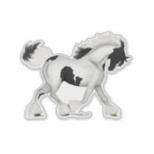 Sticker Cheval Pinto Pony (Devant)
