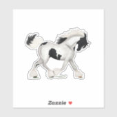 Sticker Cheval Pinto Pony (Feuille)