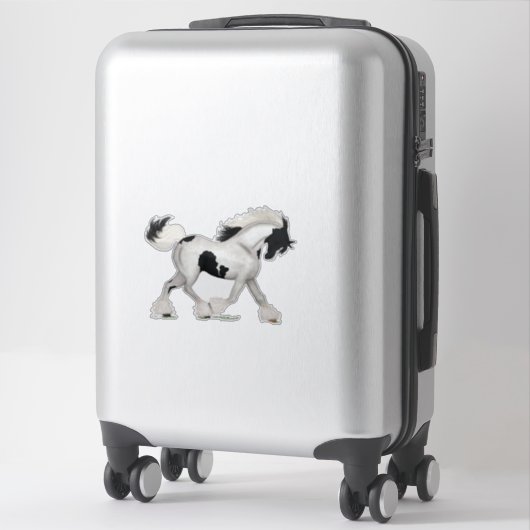 Sticker Cheval Pinto Pony (Sur valise)