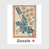 Sticker Chevalier Avec Aigle Heraldry, Médiéval Du 14ème S (Feuille)