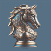 Sticker Chevalier bleu et or (Devant)