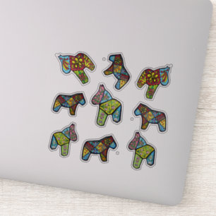 Sticker Chevaux Dala Patchwork