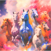 Sticker Chevaux d'art (Devant)