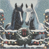 Sticker Chevaux de fête | Joyeux Noël (Devant)