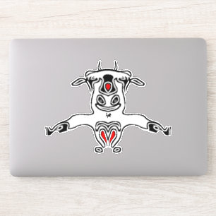 Sticker Chèvre heureuse
