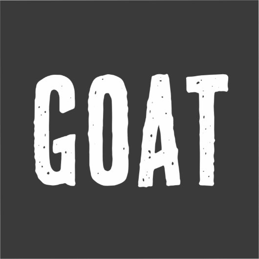 Sticker Chèvre noire et blanche (Recto)