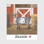 Sticker Chèvre tachetée gris mou (Feuille)