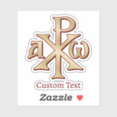 Sticker Chi Rho Christogram (Feuille)