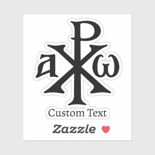 Sticker Chi Rho Christogram (Feuille)