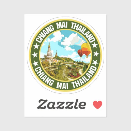 Sticker Chiang Mai (Feuille)