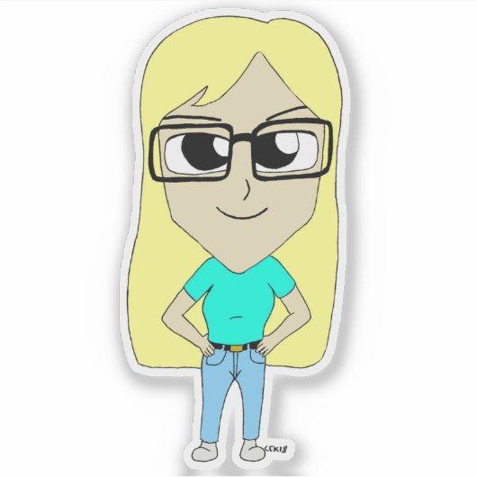 Sticker chibi (Devant)
