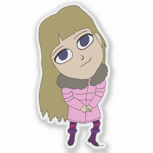 Sticker chibi (Devant)