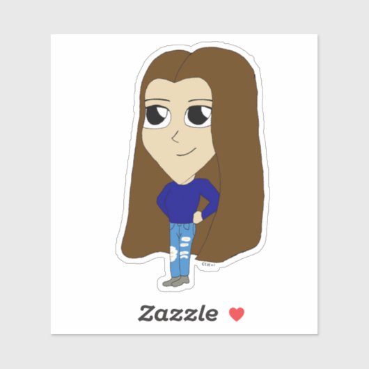 Sticker chibi (Feuille)