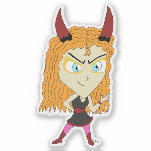 Sticker chibi (Devant)