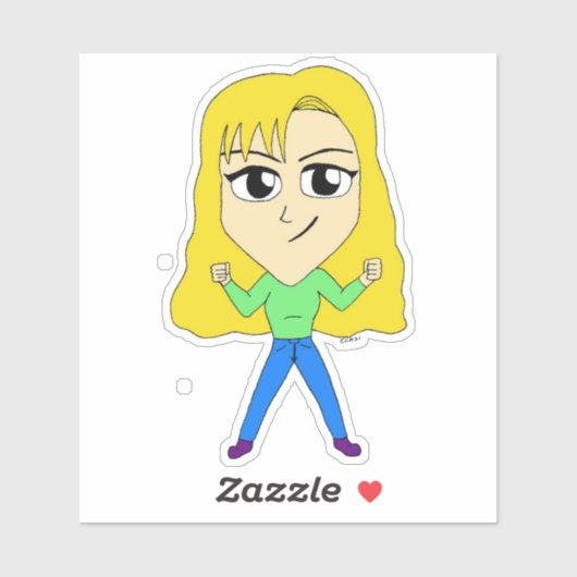 Sticker chibi (Feuille)