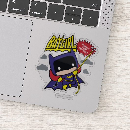 Sticker Chibi Batgirl Prêt Pour L'Action (Détail)