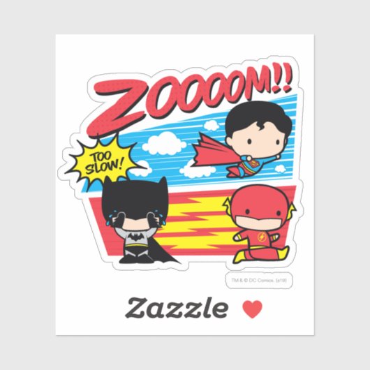 Sticker Chibi Batman Trop Lent ! (Feuille)