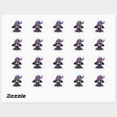 Sticker Chibi Bone Witch - Imaginaire gothique mig (Feuille)