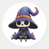 Sticker Chibi Bone Witch - Imaginaire gothique mig (Devant)